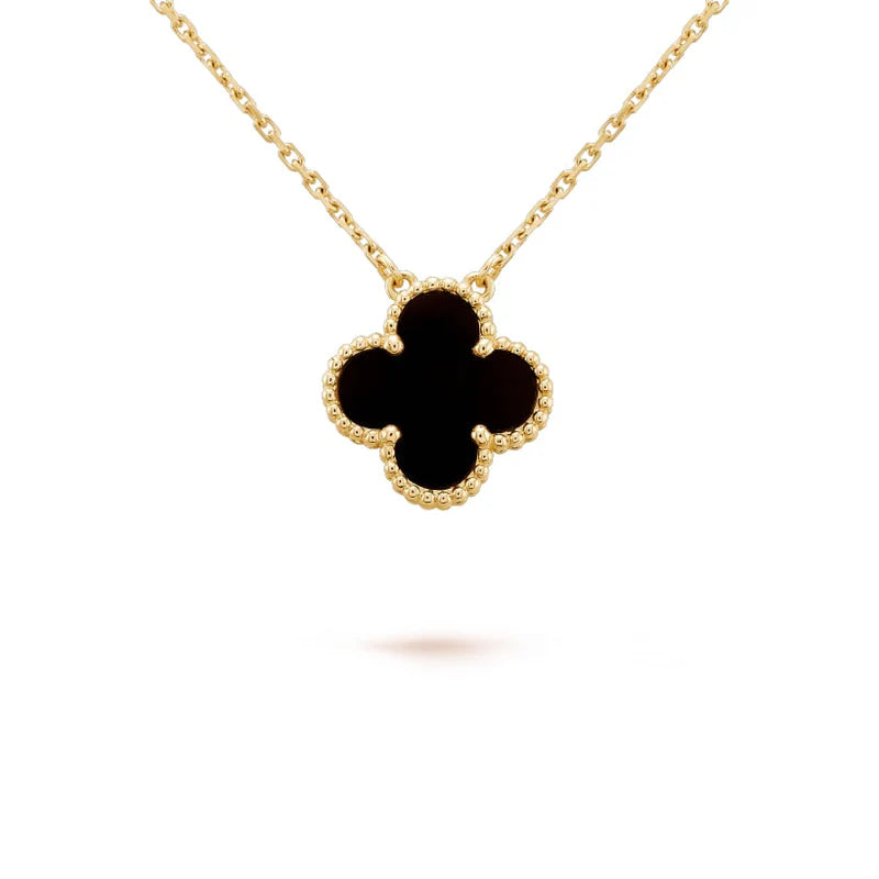 Gold Clover Necklace - 18k Gold