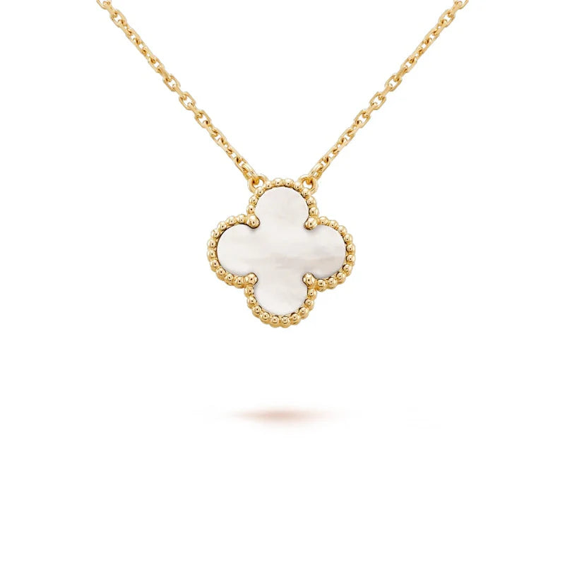 Gold Clover Necklace - 18k Gold