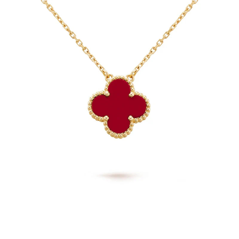 Gold Clover Necklace - 18k Gold