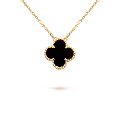 Gold Clover Necklace - 18k Gold